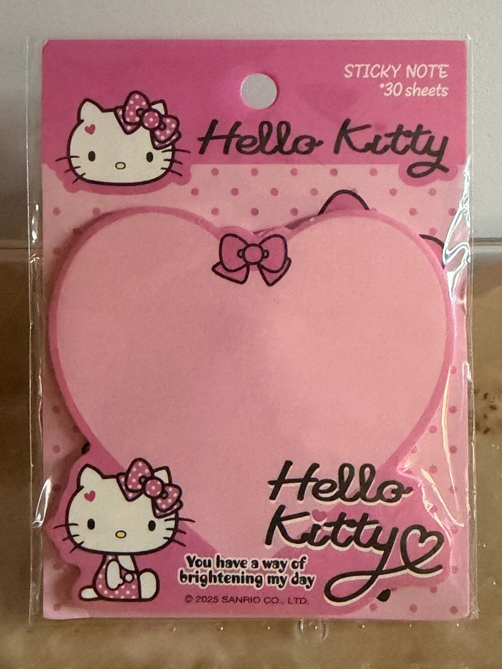 #HK-494 Hello Kitty Licensed Sticky Notes 30 Ct